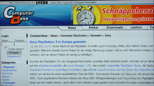 Internet-Browser der PlayStation 3