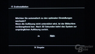 PlayStation 3: Inbetriebnahme
