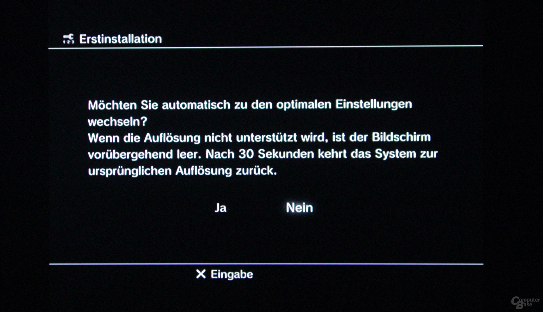 PlayStation 3: Inbetriebnahme