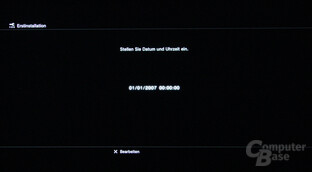 PlayStation 3: Inbetriebnahme