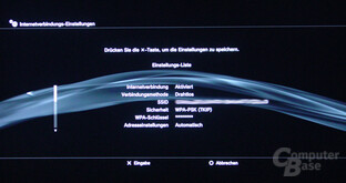 PlayStation 3: Netzwerkeinstellungen