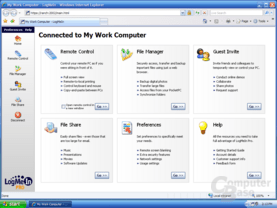 LogMeIn Pro – Dashboard
