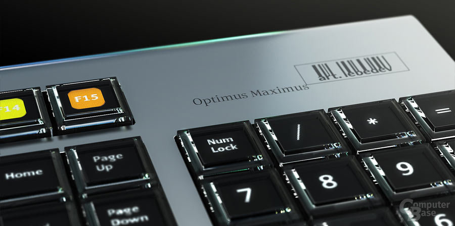 Optimus Maximus mit 114 OLED-Display-Tasten von Art Lebedev