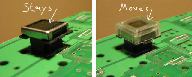Prototyp der Optimus-Tasten