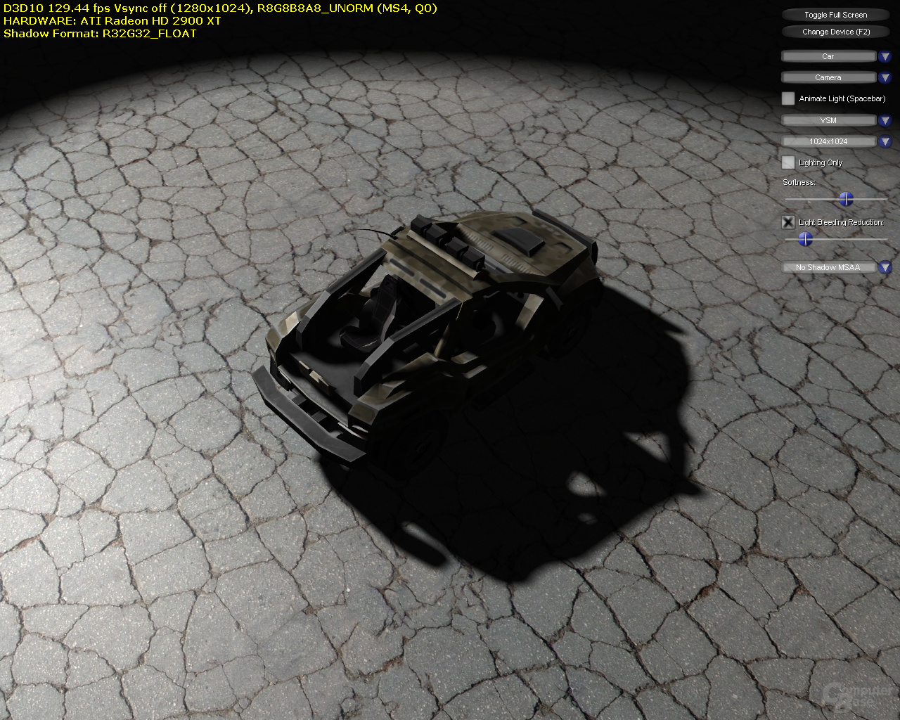 Variance Shadow Map - R600