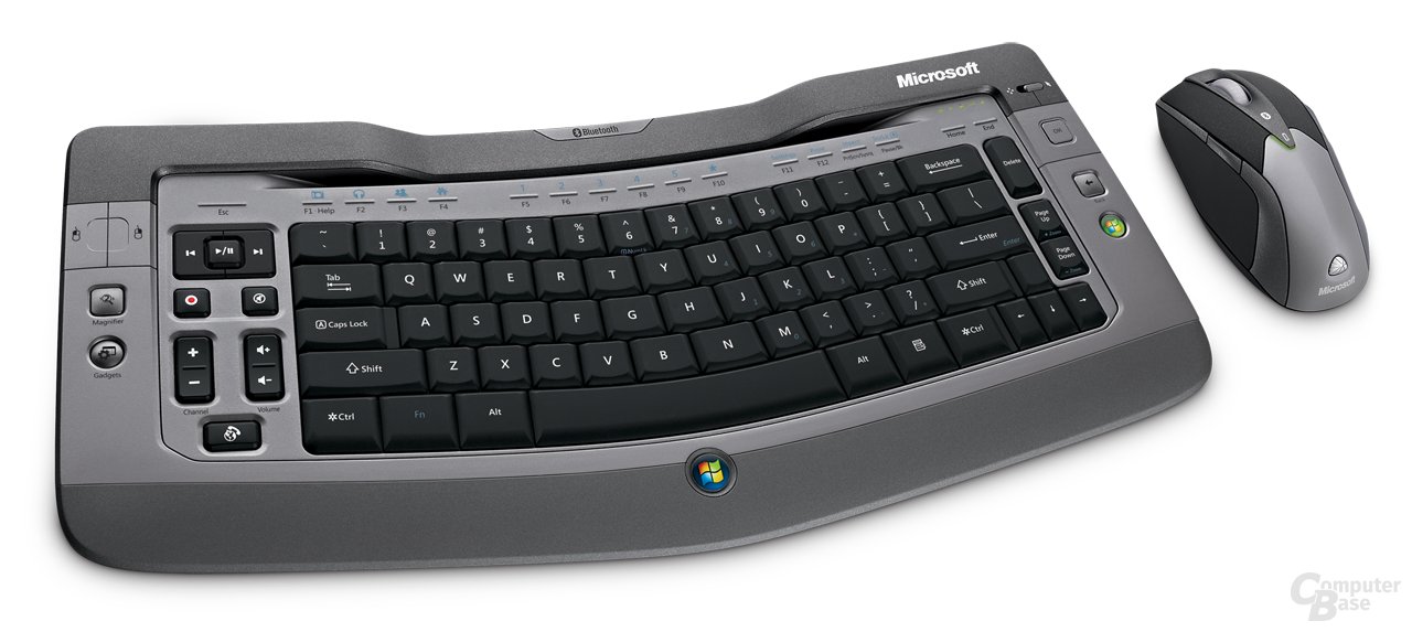 Microsoft Wireless Entertainment Desktop 7000 – lieferbare Multimedia-Tastatur mit Maus und einer Preisempfehlung von 159,99 Euro
