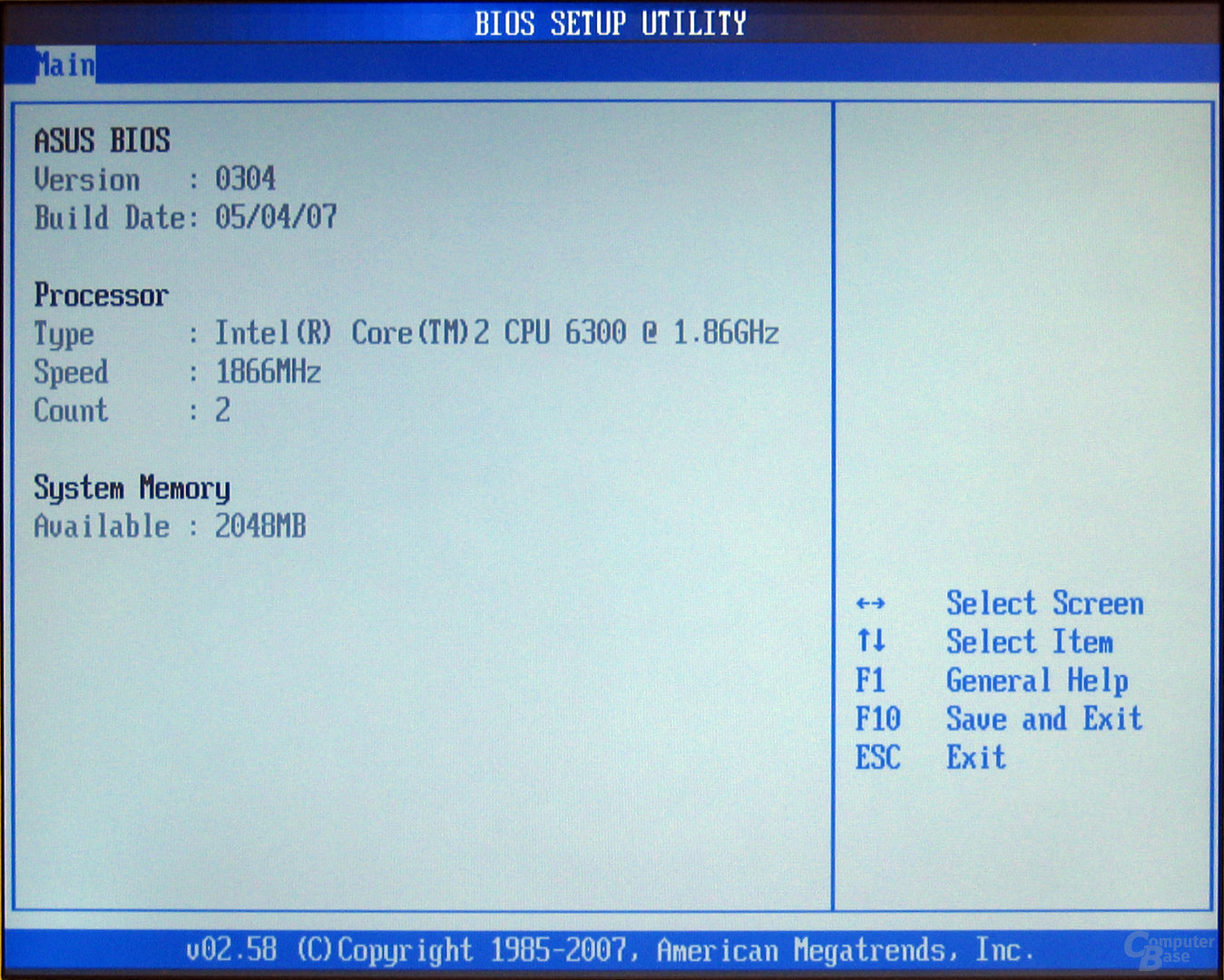 Asus P5K Deluxe BIOS