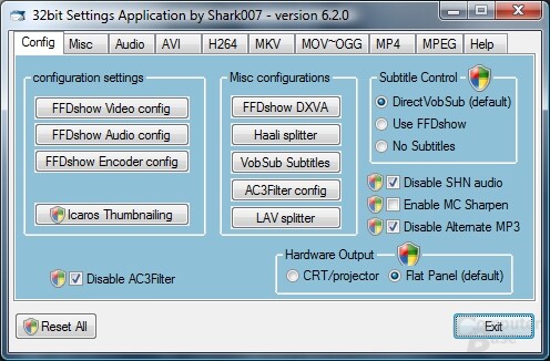 Vista Codec Package