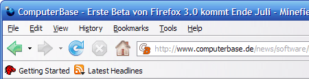 Anti-Phishing in der Adresszeile von Firefox 3.0