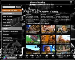 Joost Channel Catalog