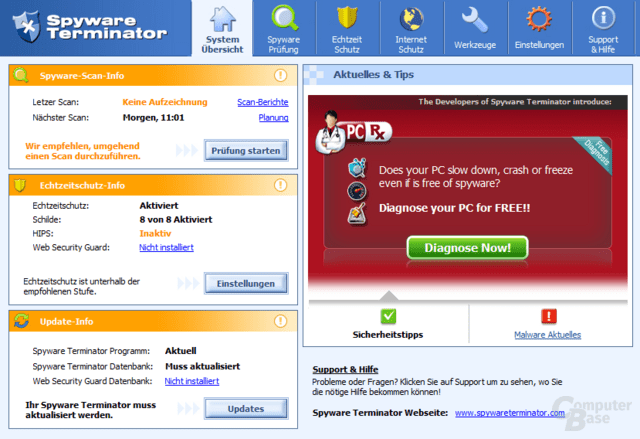 Spyware Terminator – System Summary Spyware Terminator – System Summary
