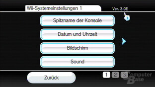Systemeinstellungen – Version 3.0E