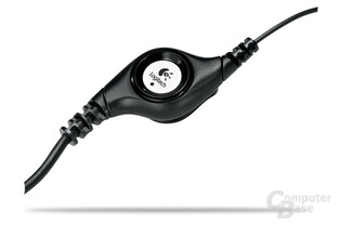 Bedienelemente des Logitech ClearChat Comfort USB