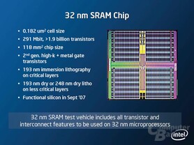 Intels 32nm SRAM Chip im Detail