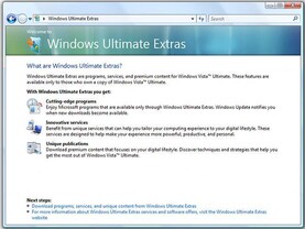 Windows Vista Ultimate Extras
