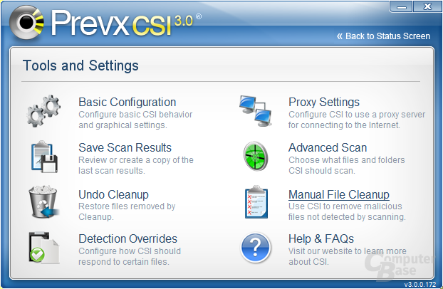 Tools and Settings