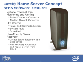 Intel Home-Server Konzept Intel Home-Server Konzept