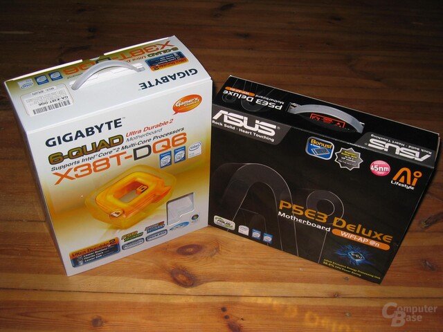 Gigabyte X38T-DQ6 vs. Asus P5E3 Deluxe WiFi-AP