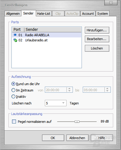 Einstellungen