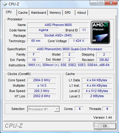 Overclocking eines Phenom 9600 BE