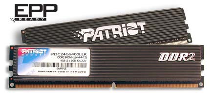 Patriot Memory PDC24G6400LLK; 4 GB DDR2-800