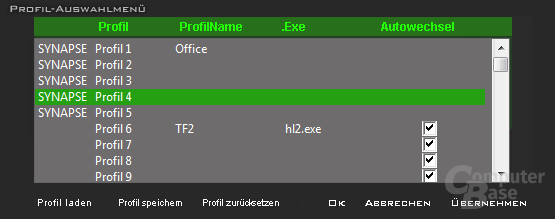 Treiber-Software der Razer Tarantula