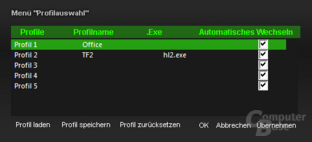 Treiber-Software der Razer Reclusa