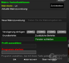 Treiber-Software der Razer Reclusa