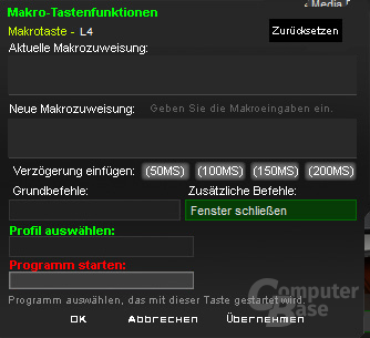 Treiber-Software der Razer Reclusa