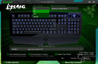 Treiber-Software der Razer Lycosa