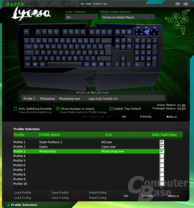 Treiber-Software der Razer Lycosa