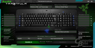 Treiber-Software der Razer Tarantula