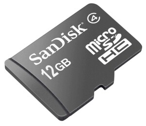Sandisk microSDHC-Karte mit zwölf GigaByte