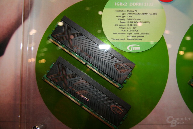 Team Group DDR3 2133MHz auf der CES 2008