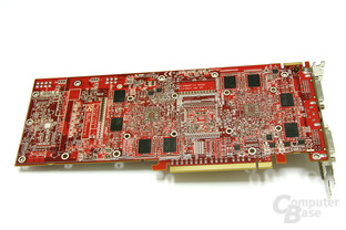Radeon HD 3870 X2 Rückseite ohne Kühler