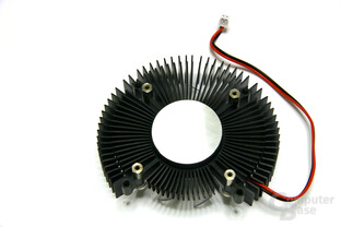 PC Radeon HD 3650 Kühlerrückseite