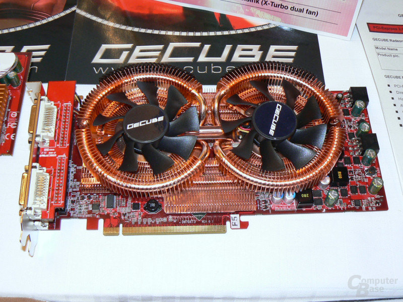 Übertaktete GeCube HD 3870 X2 mit neuem Lüfter