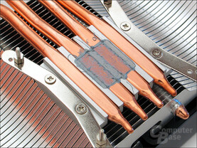 Konstruktionsfehler? Nur zwei der vier Heatpipes sind wirklich aktiv