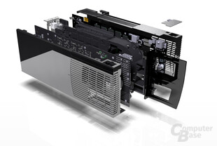 GeForce 9800 GX2 Explode View Back