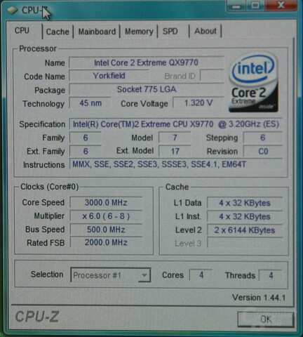 CPU-Z FSB-Overclocking