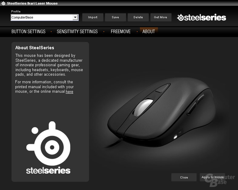 Kein Treiber – die Steelseries-Software kann optional genutzt werden