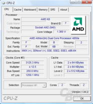 AMD Athlon X2 4850e bei 3125 MHz