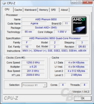 AMD Phenom X4 9850 Black Edition mit Cool'n'Quiet