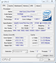 Intel Core 2 Duo E7200 mit 3,53 GHz