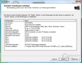 QNAP TS-409 Pro – Installation
