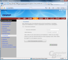 QNAP TS-409 Pro – Web-Interface