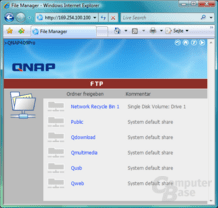 QNAP TS-409 Pro – Web-Dateimanager