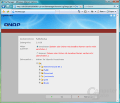 QNAP TS-409 Pro – Web-Dateimanager