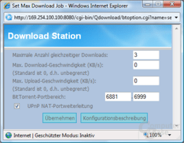 QNAP TS-409 Pro – Download Station