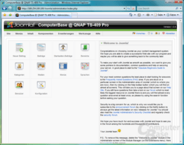 QNAP TS-409 Pro – Webserver – Joomla CMS